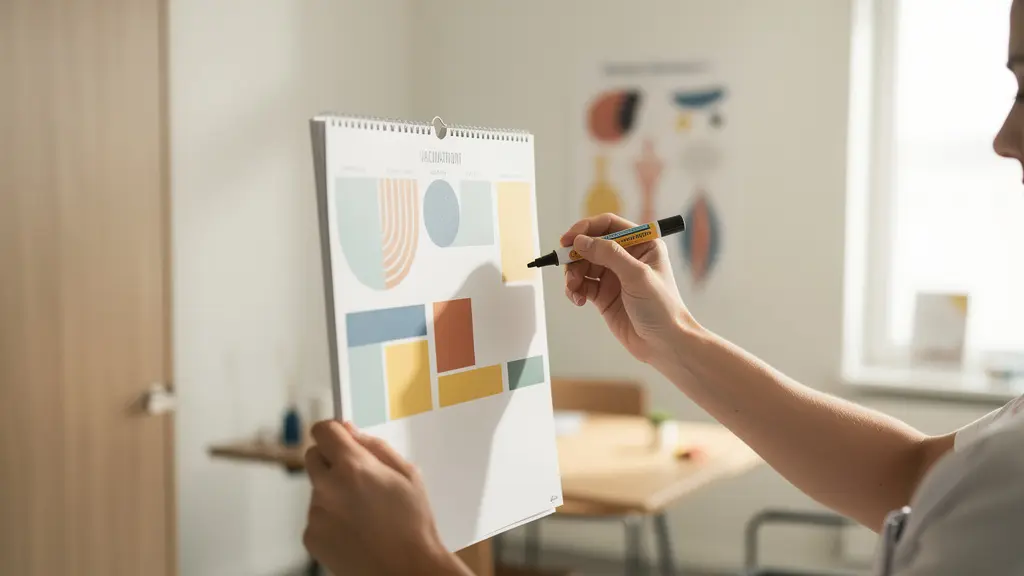 Planning vaccinal visualisé avec rappels et échéances pour adultes