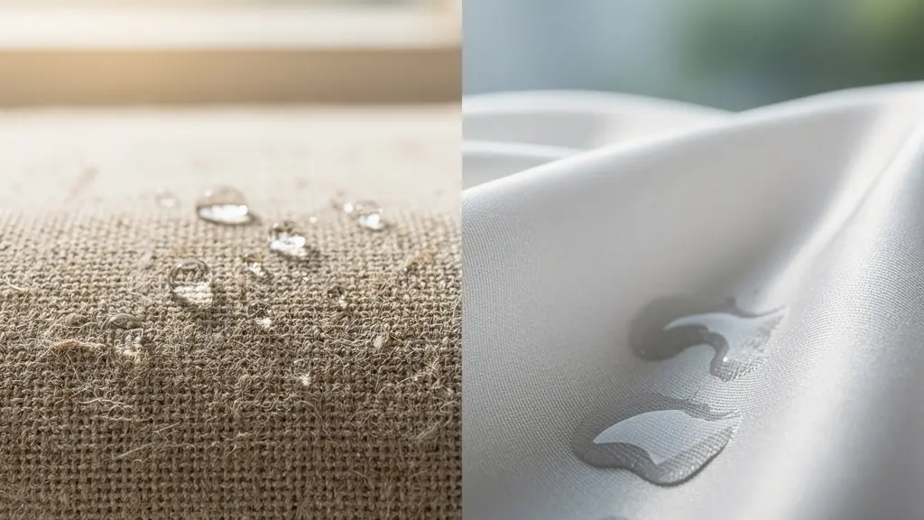 Comparaison tactile entre tissus de lin et Tencel pour le climat belge