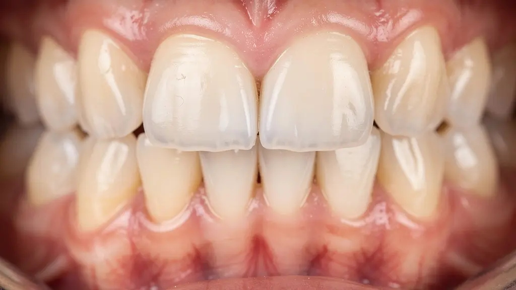 Gros plan sur un sourire sain lors d'un examen dentaire préventif