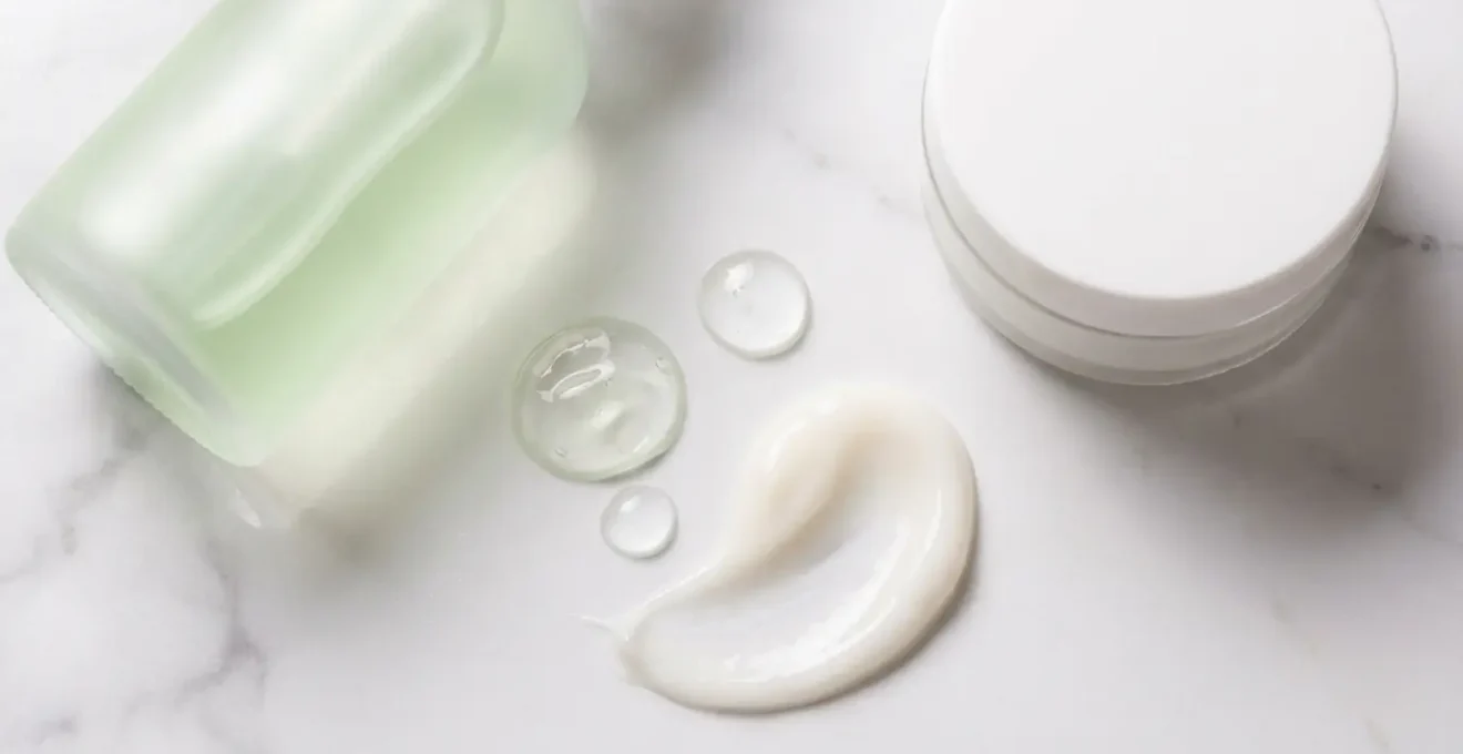 Arrangement de produits naturels pour l'hydratation intime disponibles en pharmacie